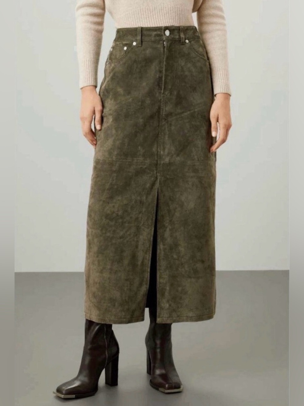BlankNYC Women’s Suede Midi Skirt